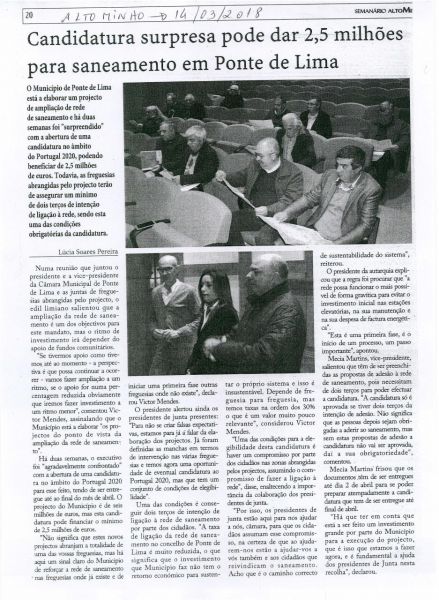 Saneamento - 1&ordf; Fase